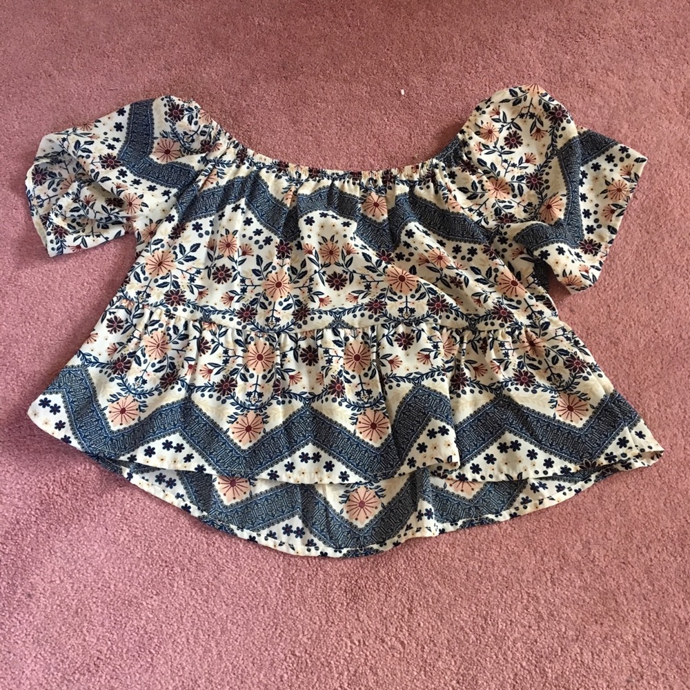 Floral crop top